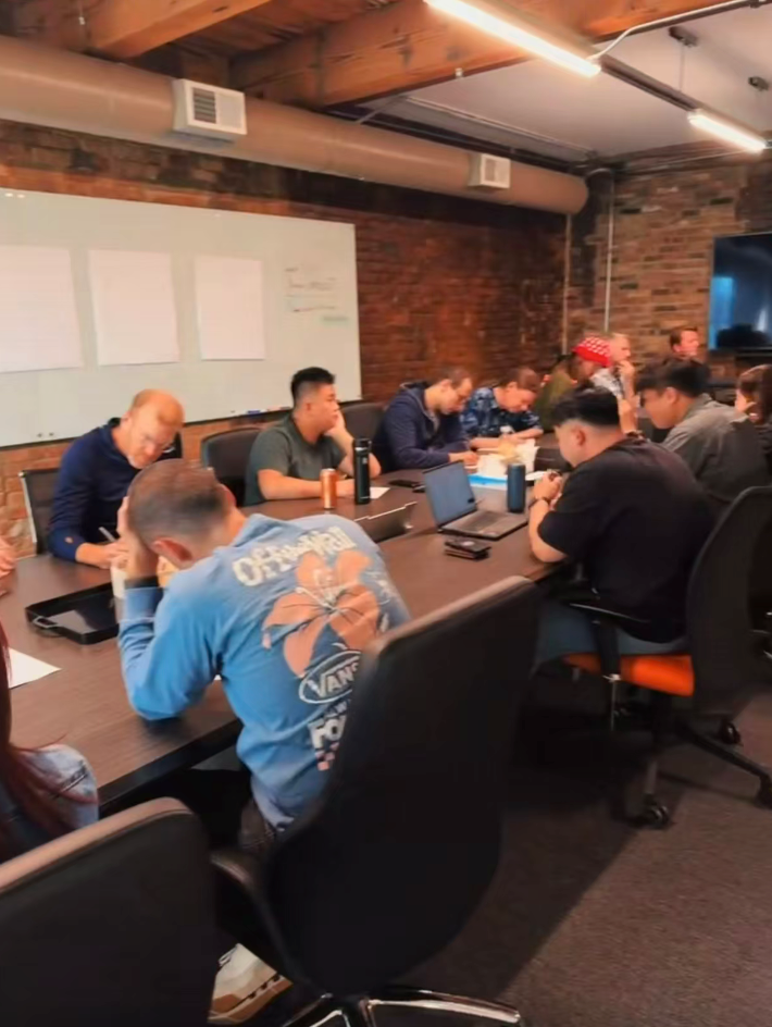 Facilitating a product workshop with colleagues